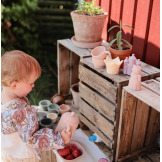 KSIĘŻNICZKA zabawka do kąpieli silikonowy zestaw 4 szt. Princess Mushie 10m+