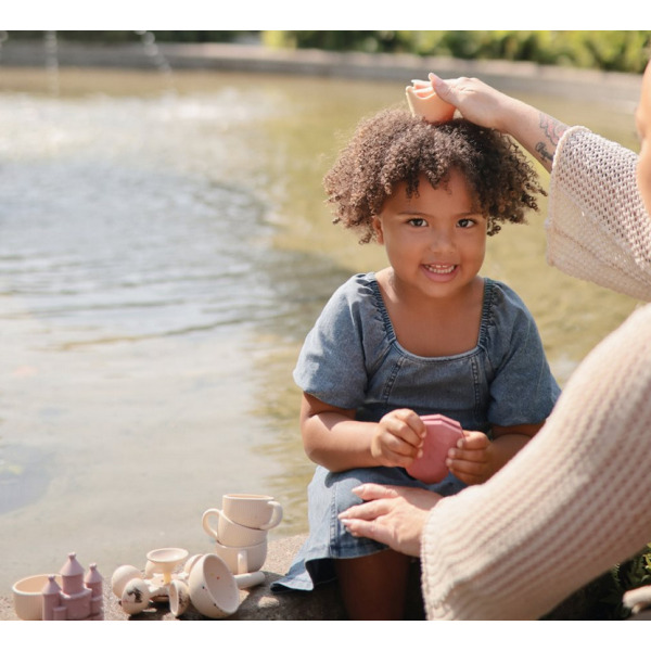 KSIĘŻNICZKA zabawka do kąpieli silikonowy zestaw 4 szt. Princess Mushie 10m+
