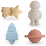 KOSMOS zabawka do kąpieli silikonowy zestaw 4 szt. Space Mushie 10m+