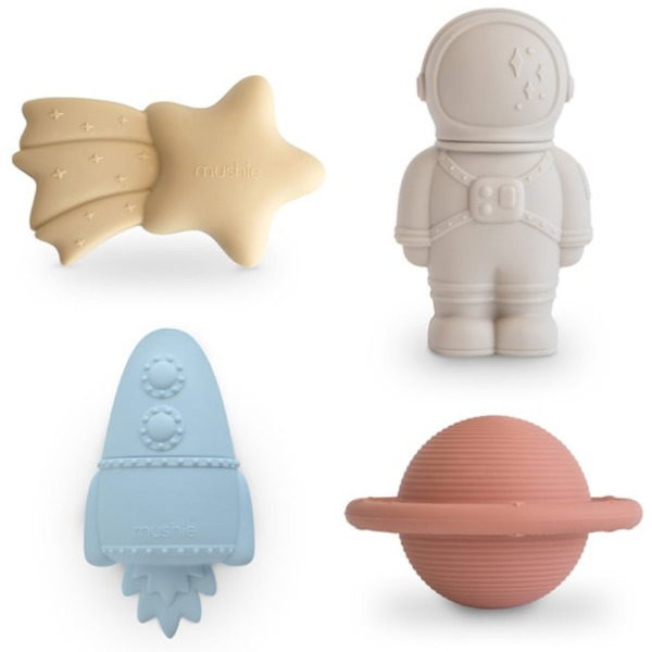 KOSMOS zabawka do kąpieli silikonowy zestaw 4 szt. Space Mushie 10m+