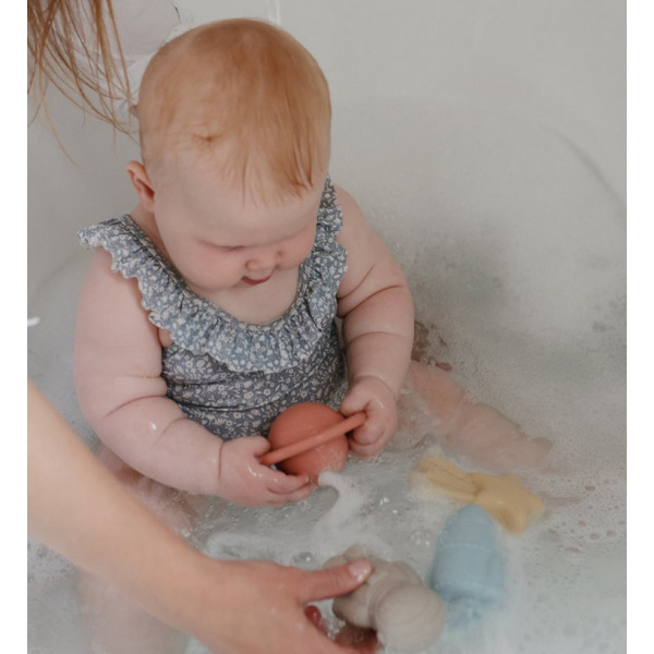 KOSMOS zabawka do kąpieli silikonowy zestaw 4 szt. Space Mushie 10m+