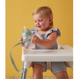 Szałwiowa ELASTYCZNA SMYCZ do bidonu ze słomką Sage B.Box