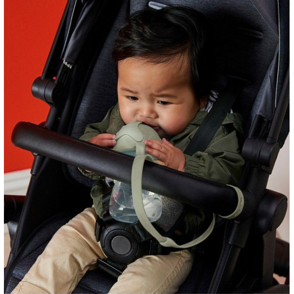 Szałwiowa ELASTYCZNA SMYCZ do bidonu ze słomką Sage B.Box