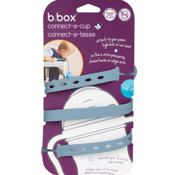 Niebieska ELASTYCZNA SMYCZ do bidonu ze słomką Ocean B.Box