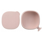 Różowa silikonowa miseczka z przykrywką i przyssawką Blush B.Box