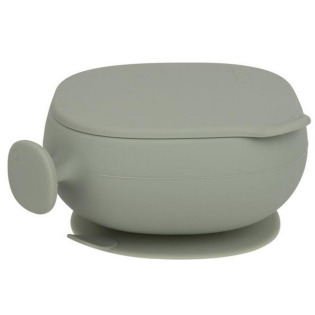 Szałwiowa silikonowa miseczka z przykrywką i przyssawką Sage B.Box
