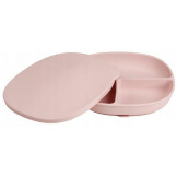 Różowy silikonowy talerzyk z przykrywką i przyssawką Blush B.Box