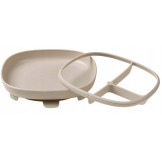 Beżowy talerzyk z przyssawką i przegródką 2w1 Latte B.Box