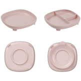 Różowy talerzyk z przyssawką i przegródką 2w1 Blush B.Box