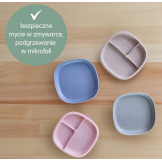 Różowy talerzyk z przyssawką i przegródką 2w1 Blush B.Box