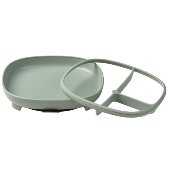 Szałwiowy talerzyk z przyssawką i przegródką 2w1 Sage B.Box