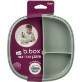 Szałwiowy talerzyk z przyssawką i przegródką 2w1 Sage B.Box