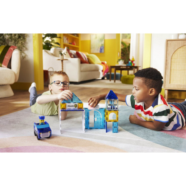 POLICE STATION klocki magnetyczne zestaw 35 el. Magna-Tiles 3+