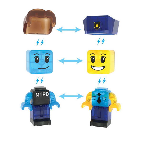 POLICE STATION klocki magnetyczne zestaw 35 el. Magna-Tiles 3+