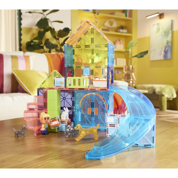 PET PLAYHOUSE klocki magnetyczne zestaw 50 el. Magna-Tiles 3+