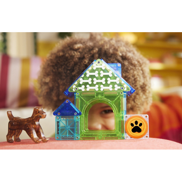 DOG HOUSE klocki magnetyczne zestaw 13 el. Magna-Tiles 3+