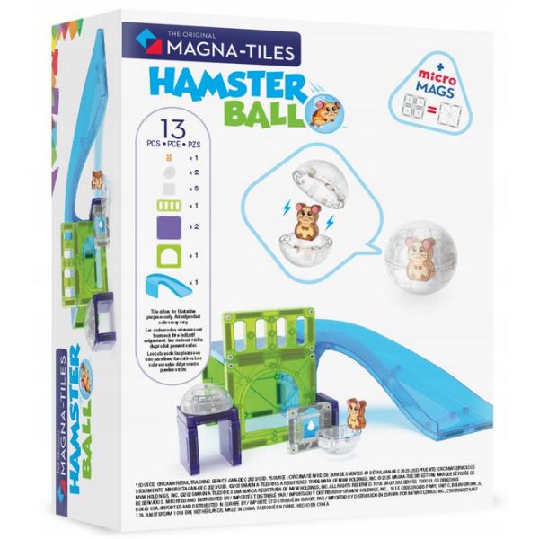 HAMSTER BALL klocki magnetyczne zestaw 13 el. Magna-Tiles 3+