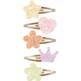 KSZTAŁTY brokatowe spinki do włosów 5 szt. Carolina Souza 3+