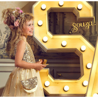 CEKINOWA TOREBKA NA RAMIĘ złota Angelique Souza 3+