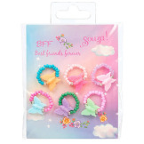 MOTYLKI pierścionki z koralików dla przyjaciółek BFF zestaw 6 szt. Dana Souza 3+