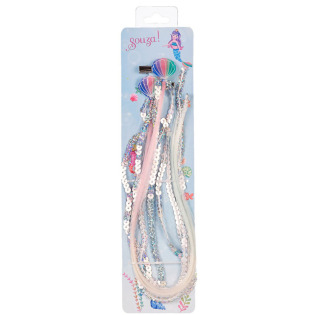 MUSZELKI spinki do włosów doczepiane pasemka Jody 2 szt. Souza 3+