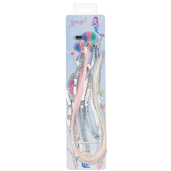 MUSZELKI spinki do włosów doczepiane pasemka Jody 2 szt. Souza 3+