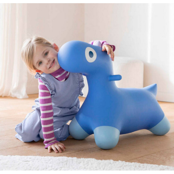 HOPPI DINO skoczek z pompką Cosmic blue Quut 2+