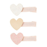 PASTELOWE SERDUSZKA brokatowe spinki do włosów 3 szt. Bracha Souza 4+