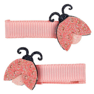 BROKATOWE BIEDRONKI spinki do włosów 2 szt. Vere Souza 3+