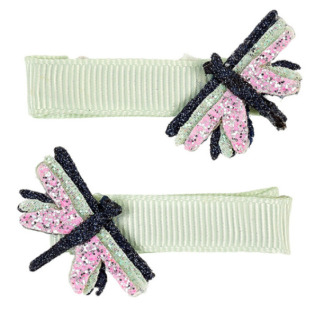 BROKATOWE WAŻKI spinki do włosów 2 szt. Yoia Souza 3+