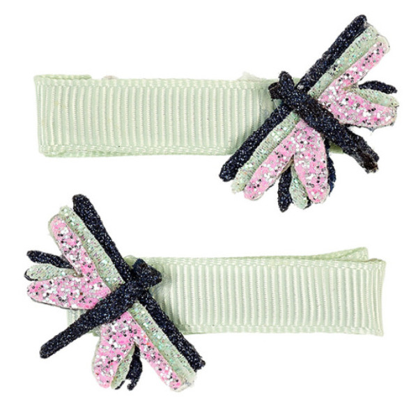 BROKATOWE WAŻKI spinki do włosów 2 szt. Yoia Souza 3+