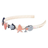 OPASKA DO WŁOSÓW z brokatowymi zwierzątkami morskimi Pemme Souza 3+