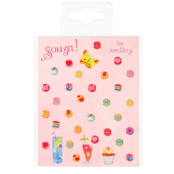 OWOCE kolczyki samoprzylepne zestaw 29 szt. Souza 4+