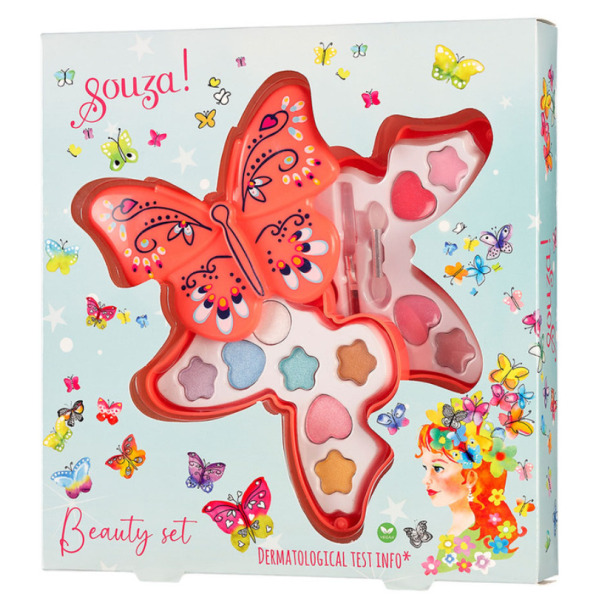 MOTYLEK kasetka z kosmetykami dla dzieci zestaw 13 el. Souza 3+