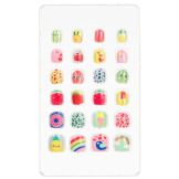 OWOCE sztuczne paznokcie samoprzylepne zestaw 24 szt. Souza 4+