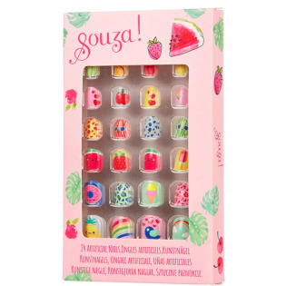 OWOCE sztuczne paznokcie samoprzylepne zestaw 24 szt. Souza 4+