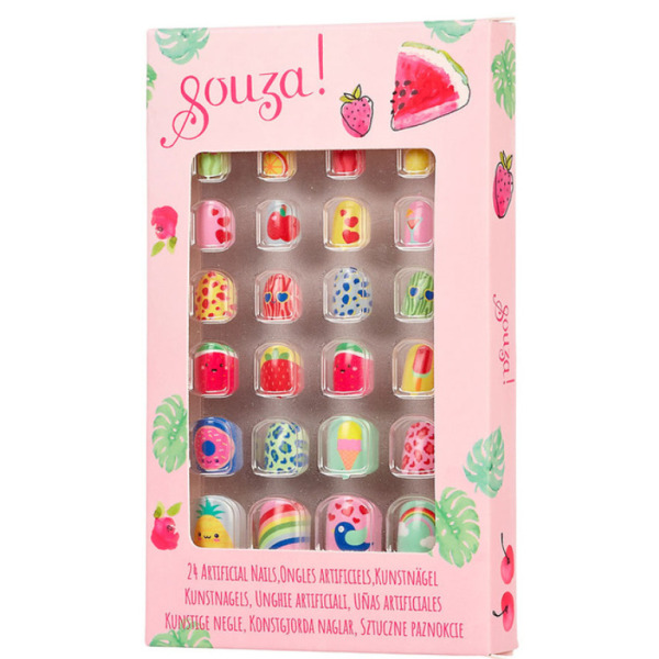 OWOCE sztuczne paznokcie samoprzylepne zestaw 24 szt. Souza 4+