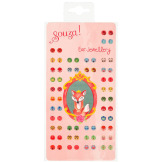 ZWIERZĄTKA kolczyki samoprzylepne duży zestaw 33 pary Souza 4+