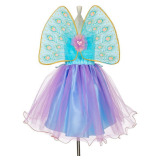 WRÓŻKA TAMARA Kostium sukienka i skrzydła w pawie pióra 5-7 Souza