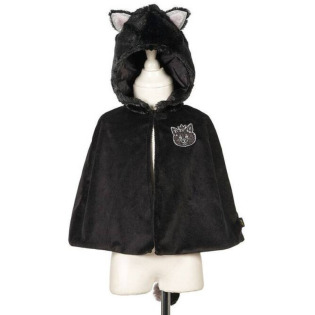 KOTKA SASHA czarna peleryna z kapturem 2 lata Souza