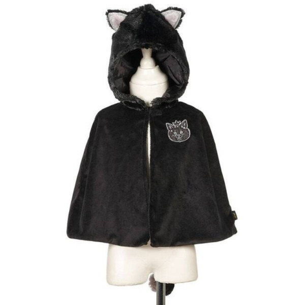 KOTKA SASHA czarna peleryna z kapturem 2 lata Souza