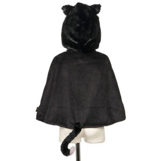 KOTKA SASHA czarna peleryna z kapturem 2 lata Souza