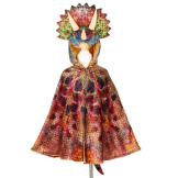 TRICERATOPS Kostium peleryna z kapturem - maską dinozaur 4-7 lat Souza