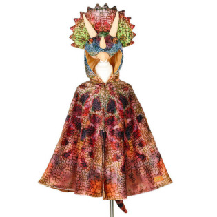 TRICERATOPS Kostium peleryna z kapturem - maską dinozaur 4-7 lat Souza