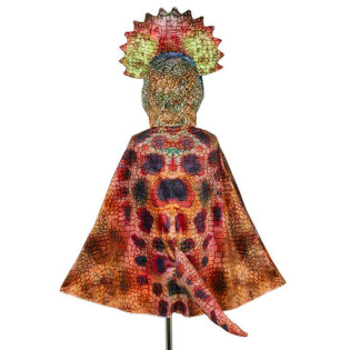 TRICERATOPS Kostium peleryna z kapturem - maską dinozaur 4-7 lat Souza