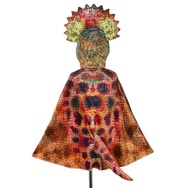 TRICERATOPS Kostium peleryna z kapturem - maską dinozaur 4-7 lat Souza