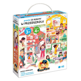 CO ROBIMY PRZEDSZKOLU tekturowe puzzle 40 el. Czuczu 3+