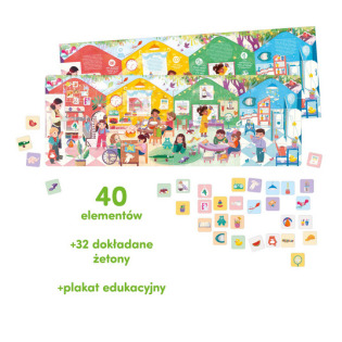 CO ROBIMY PRZEDSZKOLU tekturowe puzzle 40 el. Czuczu 3+