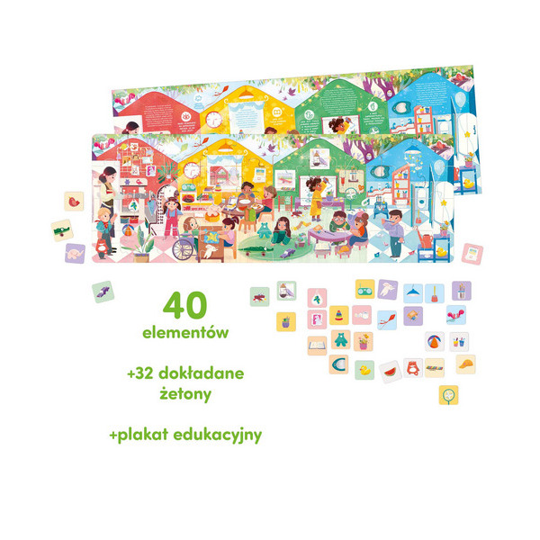 CO ROBIMY PRZEDSZKOLU tekturowe puzzle 40 el. Czuczu 3+