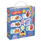 CYFERKI puzzle do pary 20 el. nauka liczenia Czuczu 3+